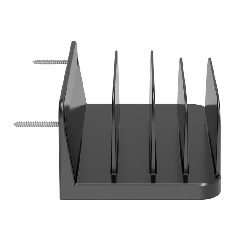 Universal Wall Mounted Stand For Tablets And Smartphones Compatible for up to 20mm Width Pad Phone Devices Organizers