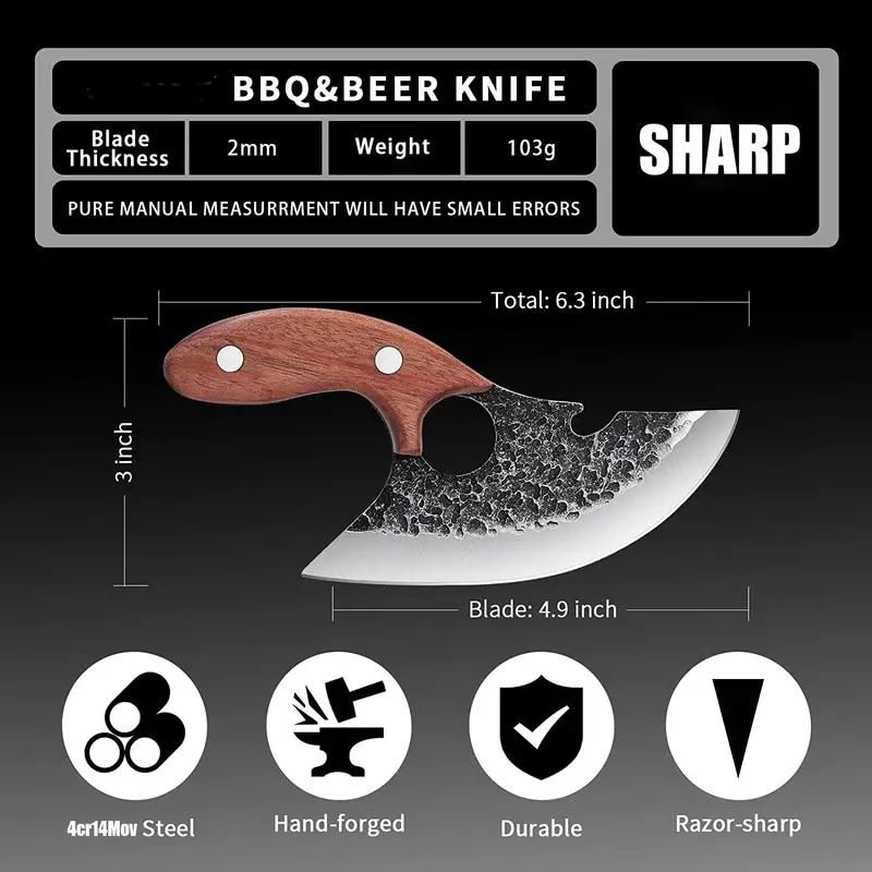 Портативный нож из нержавеющей стали, мини-нож для фруктов, брелок для ключей, открывалка для бутылок, нож для рыбы Open Express Split