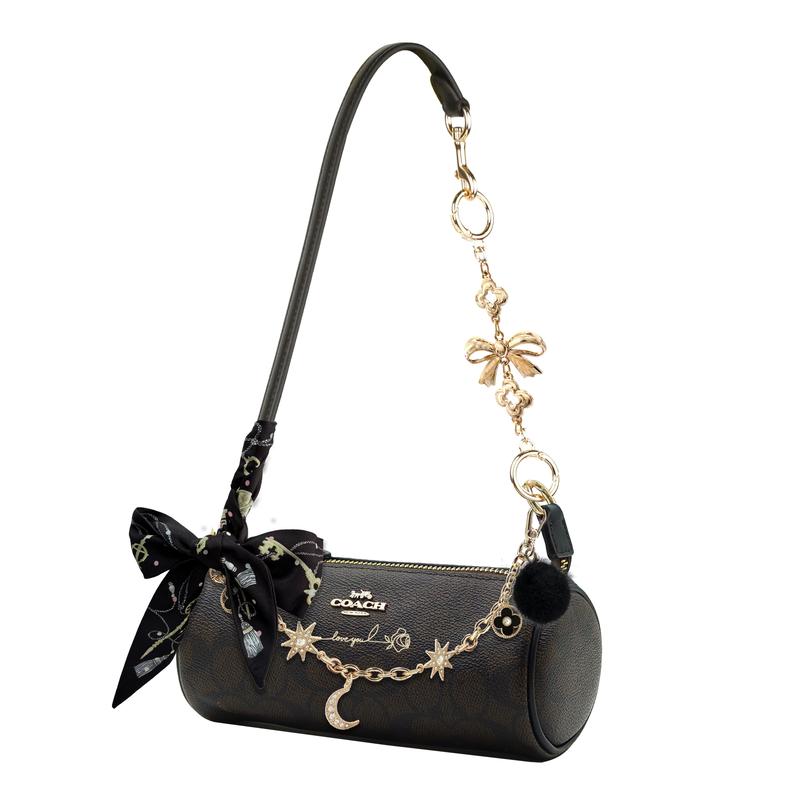COACH handbag [Customized bag] Nolita 20 Sweet Cool Style Literary Classic Fashion Versatile PVC PVC Gilt Rose Basic Package (Pack + Dust Bag)