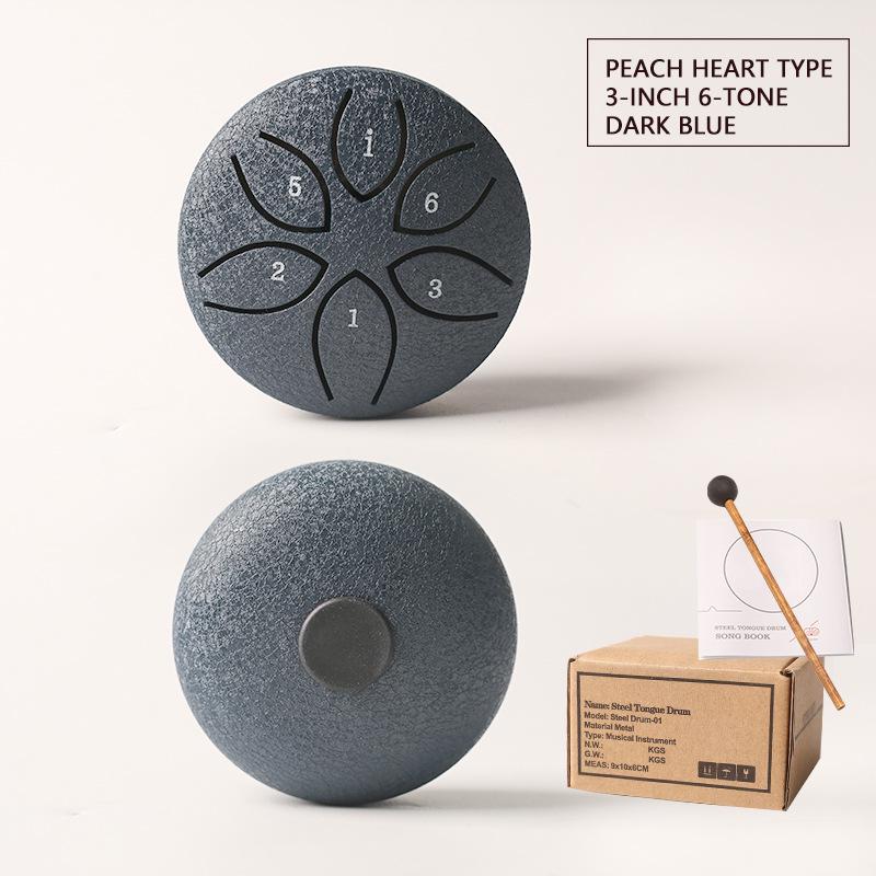 3-inch 6-tone Mini Steel Tongue Drum