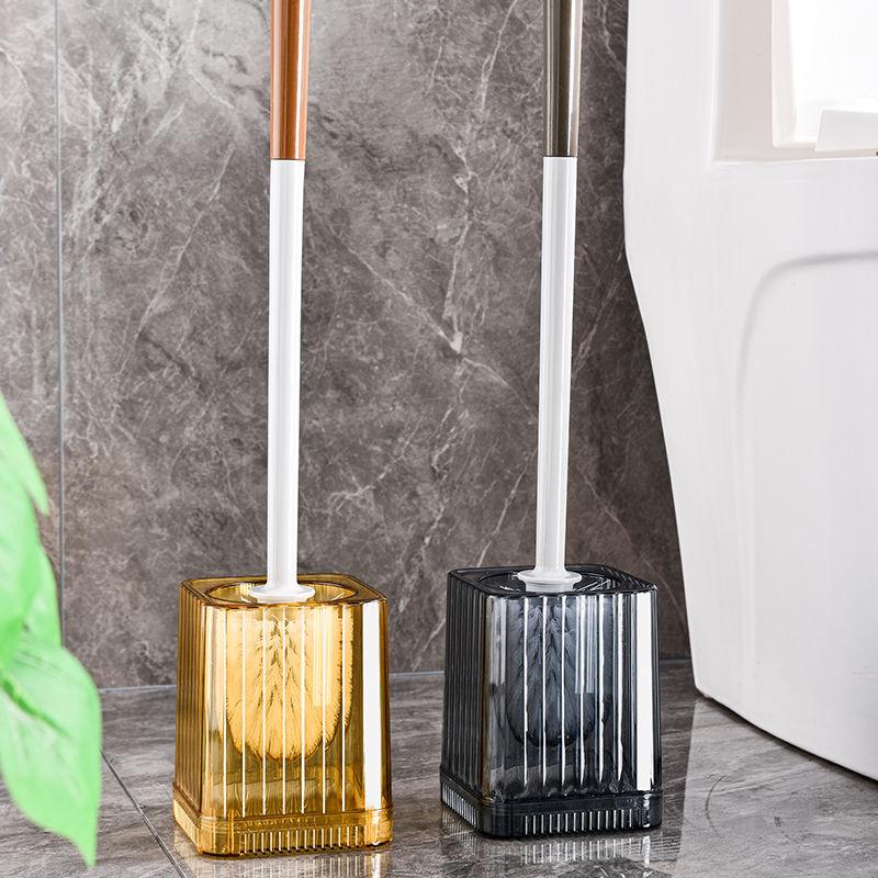 Туалетная щетка для домашнего использования, без мертвых углов, новая настенная туалетная щетка для унитаза и напольного унитаза, средство для чистки унитаза с подставкой, туалетная щетка с длинной ручкой