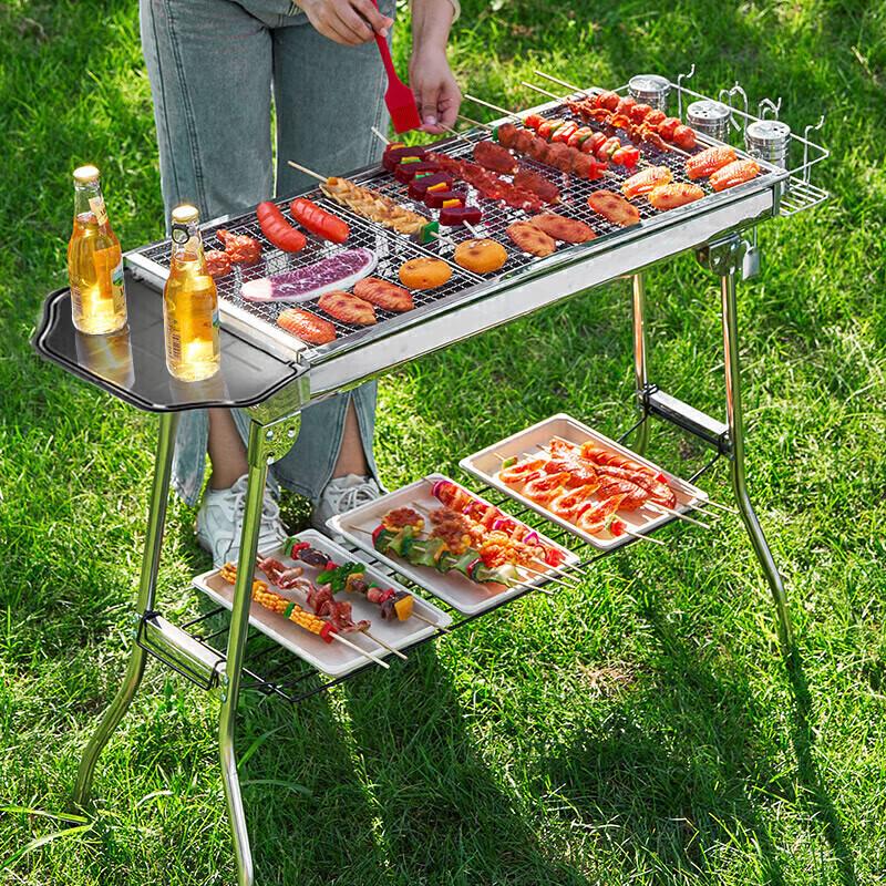 Portable Stainless Steel Foldable BBQ Grill