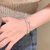 Stylish Dual Star Charm Bracelet For Women Minimalist Copper Plated Jewelry Elegant
