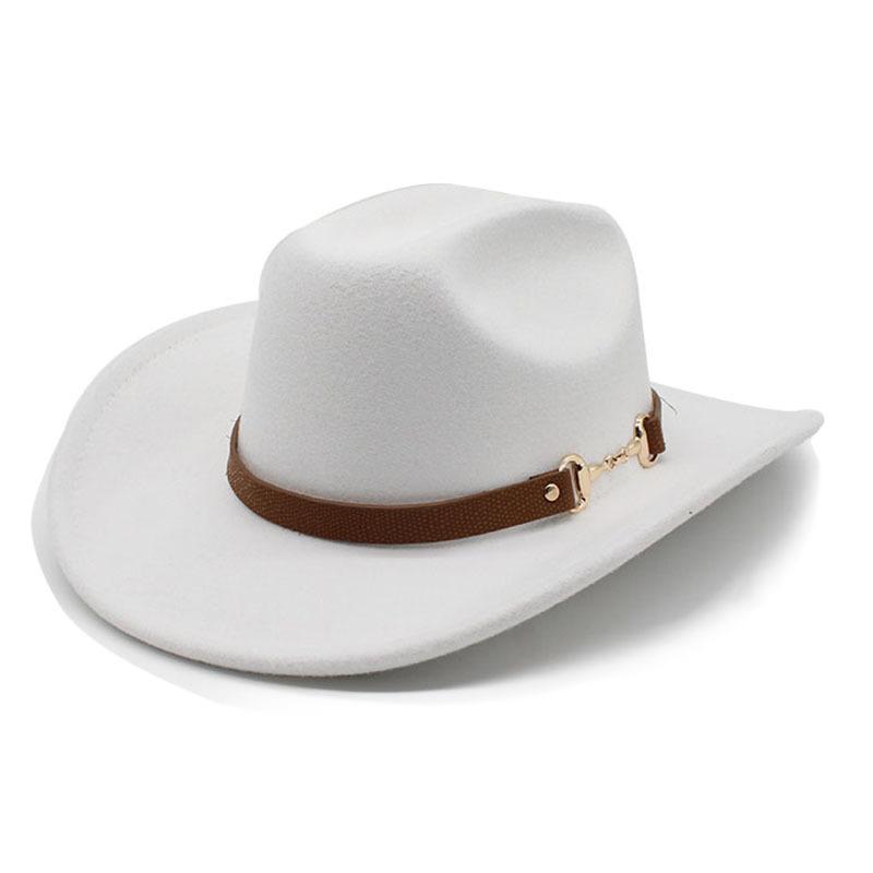 Cowboy Winter Women Hats for Women Man Caps Fedoras Felted Vintage Solid Panama Hat