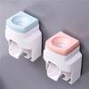 Automatic Toothpaste Squeezer Wall Mount Toothbrush Stand Rack Bathroom Toothpaste Dispenser Toothbrush Holder Accessories