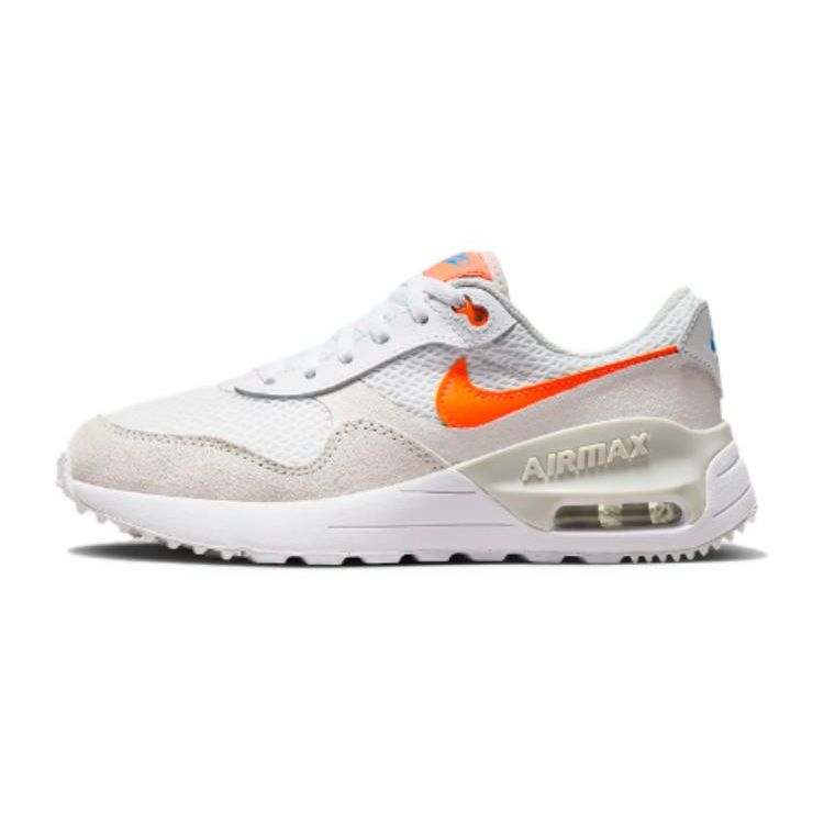 Nike Air Max SYSTM GS White Total Orange Детские кроссовки Phantom Photon-Dust DQ0284-114
