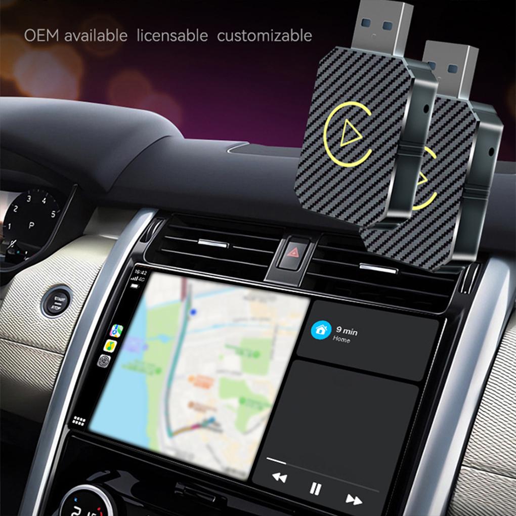 Беспроводной адаптер CarPlay Android Auto Wireless 2 IN 1 Bluetooth/WiFi Connection Wireless Adapter Plug and play Автомобильные аксессуары