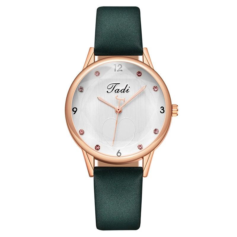 Модные женские часы Love Diamond с бриллиантами, женские часы, кварцевые часы с кожаным ремешком, женские часы для девочек