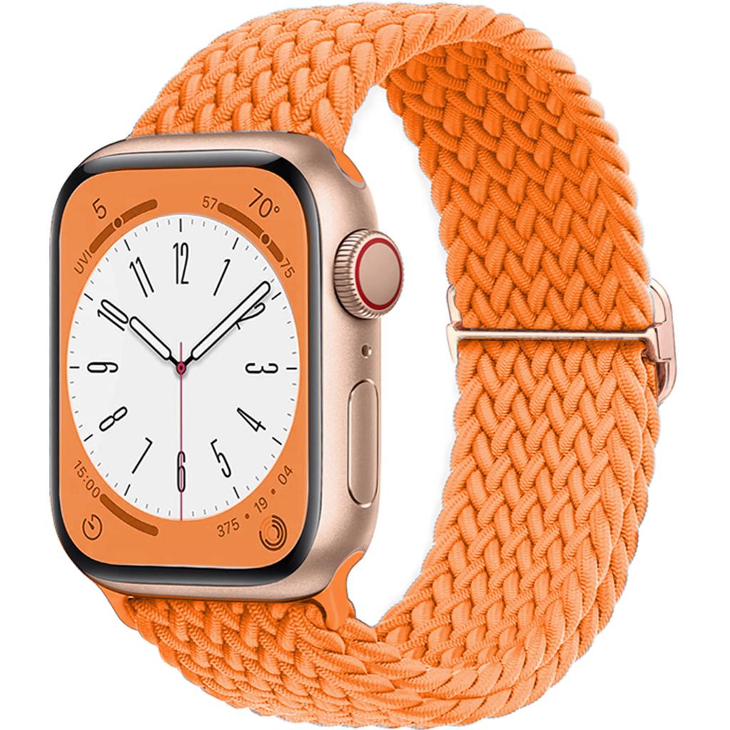Плетеный Solo Loop для Apple Watch ремешок 44мм 40мм 49мм 45мм 41мм 46мм Эластичный браслет iWatch series 8 3 se 6 Ultra 2 9 10 ремешки