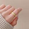 Корейское цветочное кольцо с позолотой высшего качества