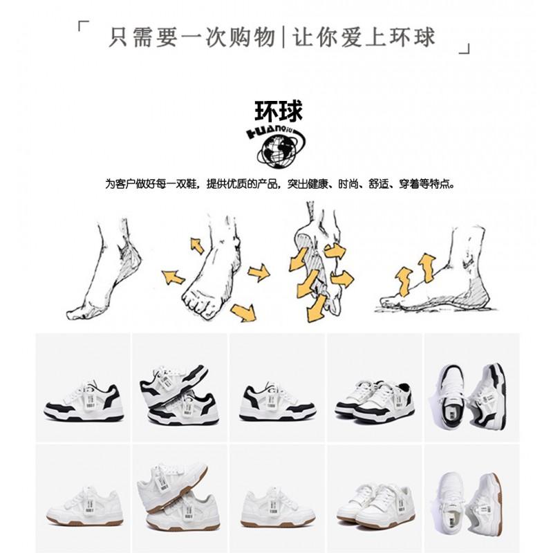 Kids Shoes Mens Casual Platform Sneakers With Hidden Height Increase White Black Low Top Round Toe Thick Sole