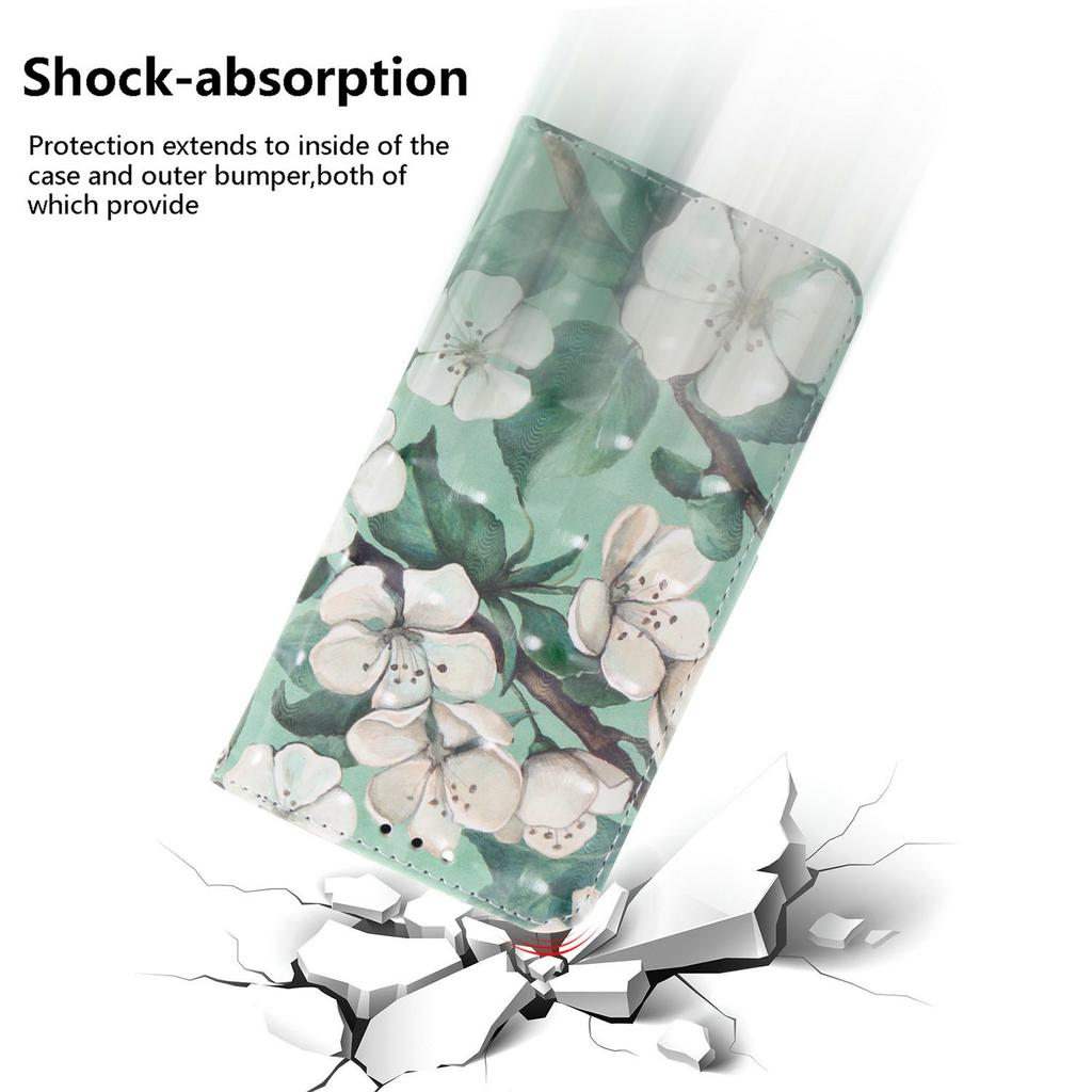 For Xiaomi Redmi A5 4G (171.7mm)/Poco C71 4G Case Pattern Printing Leather Wallet Phone Cover with Wrist Strap