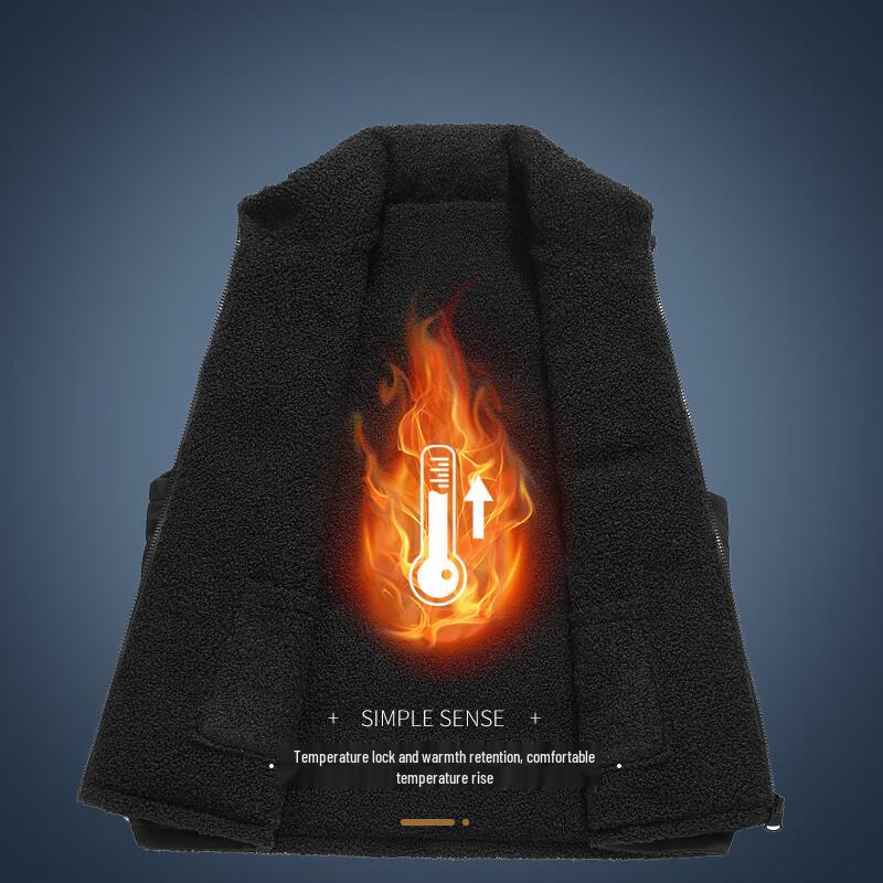 Xuezhongfei Унисекс Двусторонний Флисовый Пуховый Жилет