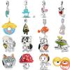 2023 New 925 Sterling Silver Frog Tiger Turtle Mouse Charms Pendant Fit Original Fashion Bracelet Fashion DIY Jewelry For Women