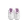 Nike Кроссовки Air Force 1 для малышей, нескользящие, для скейтборда, белые с фиолетовым, для младенцев и малышей CK2201-103