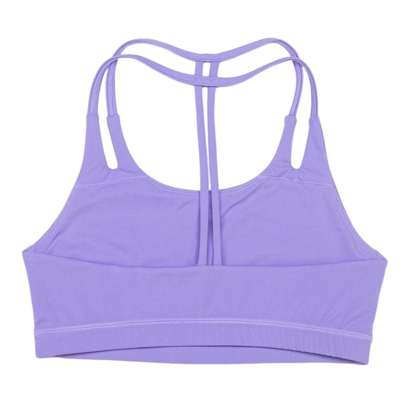 Противоударный бюстгальтер для йоги и фитнеса для женщин, однотонное нижнее белье с лямкой на шее и открытой спиной, спортивный бюстгальтер без косточек