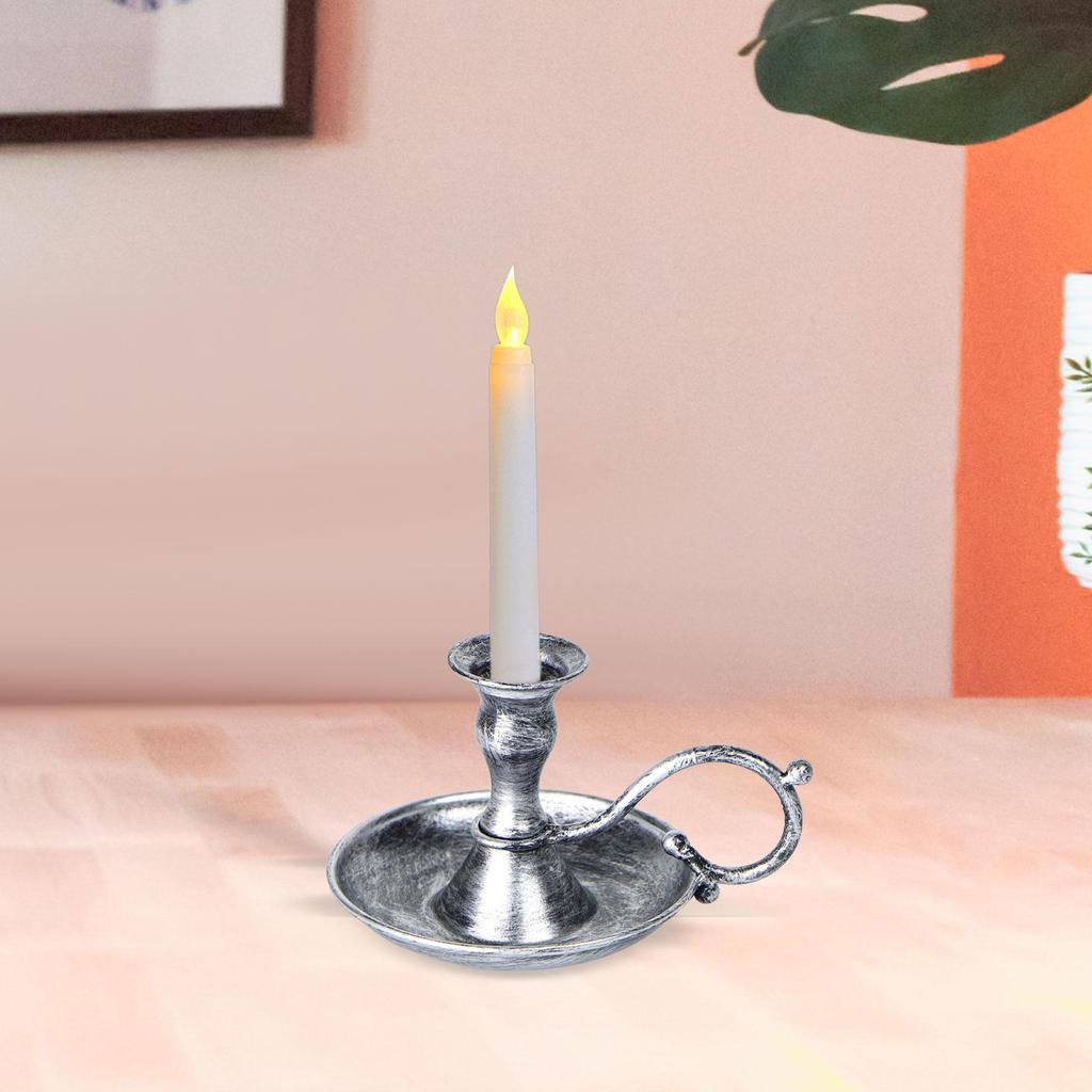 Винтажный подсвечник-конус, настольный подсвечник для свечей, подставка для свечей, металлический подсвечник для рабочего стола, фермерского дома