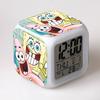 Cartoon SpongeBob SquarePants Alarm Clock Children's Gifts Color-changing Colorful Alarm Clock Square Clock Bedside Clock