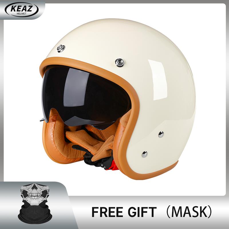 Ярко-зеленый авокадо DOT 3/4 Открытый мотоциклетный ретро-шлем для мотоцикла Винтажный шлем для чоппера, мотоцикла, скутера Capacete De Moto