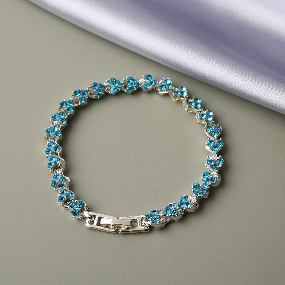 European and American New Bracelet Fashion Ladies Diamond-encrusted Zircon Bracelet for Girlfriend Valentine's Day Gift