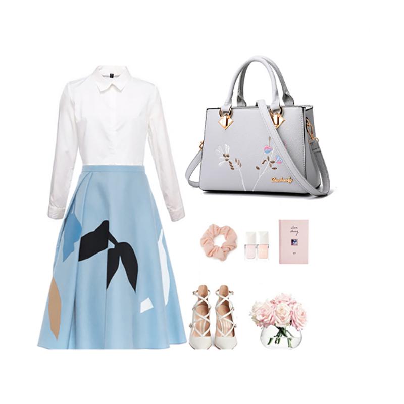 Модная женская сумка SCIONE из искусственной кожи с вышивкой