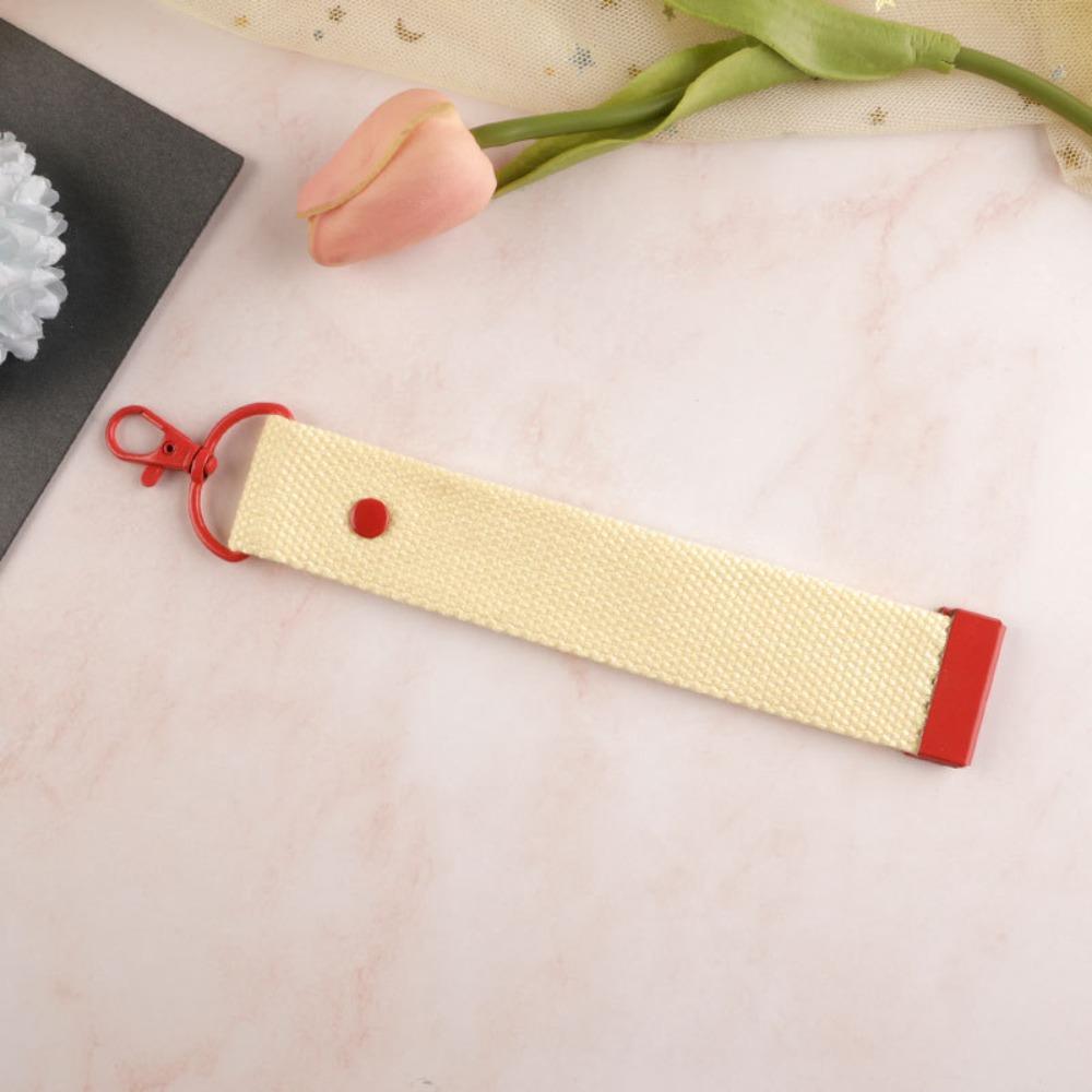 Простой брелок-шнурок, универсальный, сделай сам, холщовый ремешок, держатель для ключей, брелок из ленты, веревка, вышитое имя