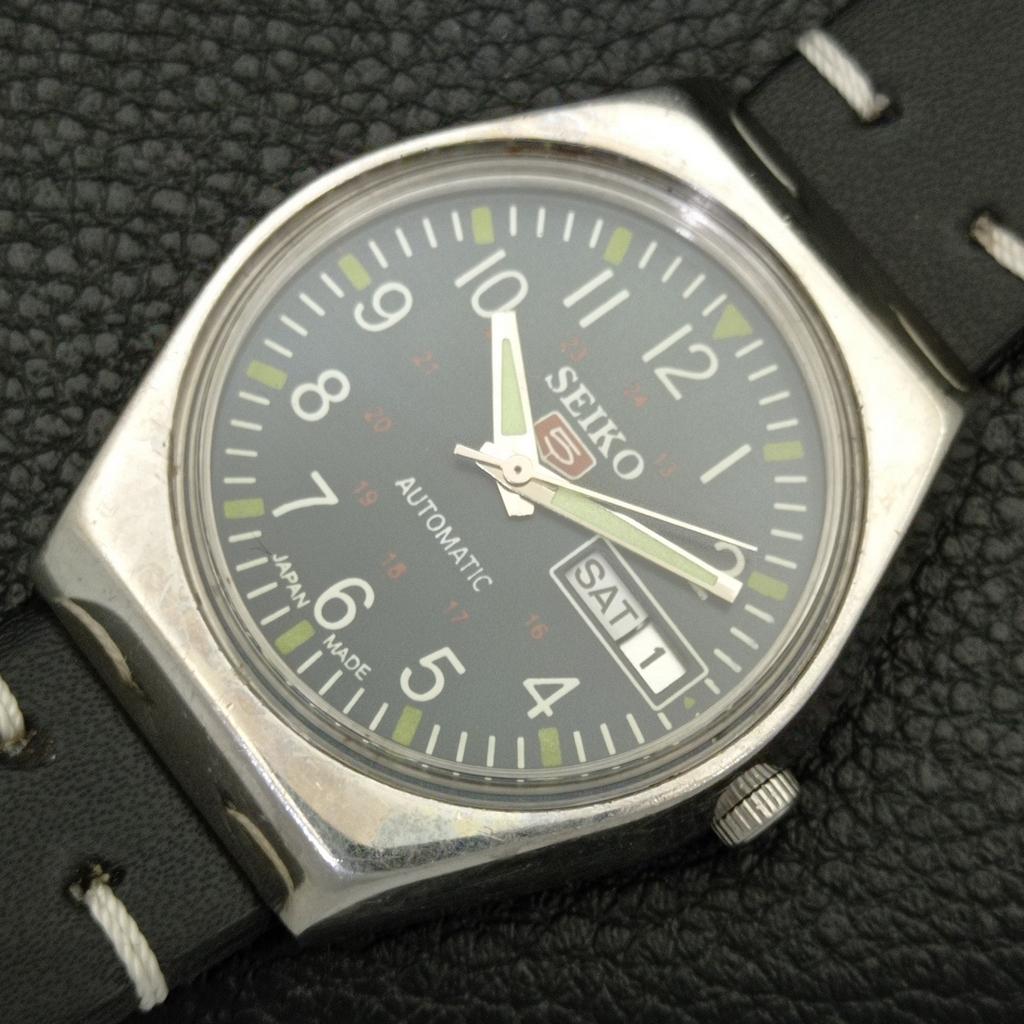 АВТОМАТИЧЕСКИЕ ВИНТАЖНЫЕ ЧАСЫ SEIKO 5 ЯПОНИЯ 6309A МУЖСКИЕ С СИНИМ ЦИФЕРБЛАТОМ a701352-5
