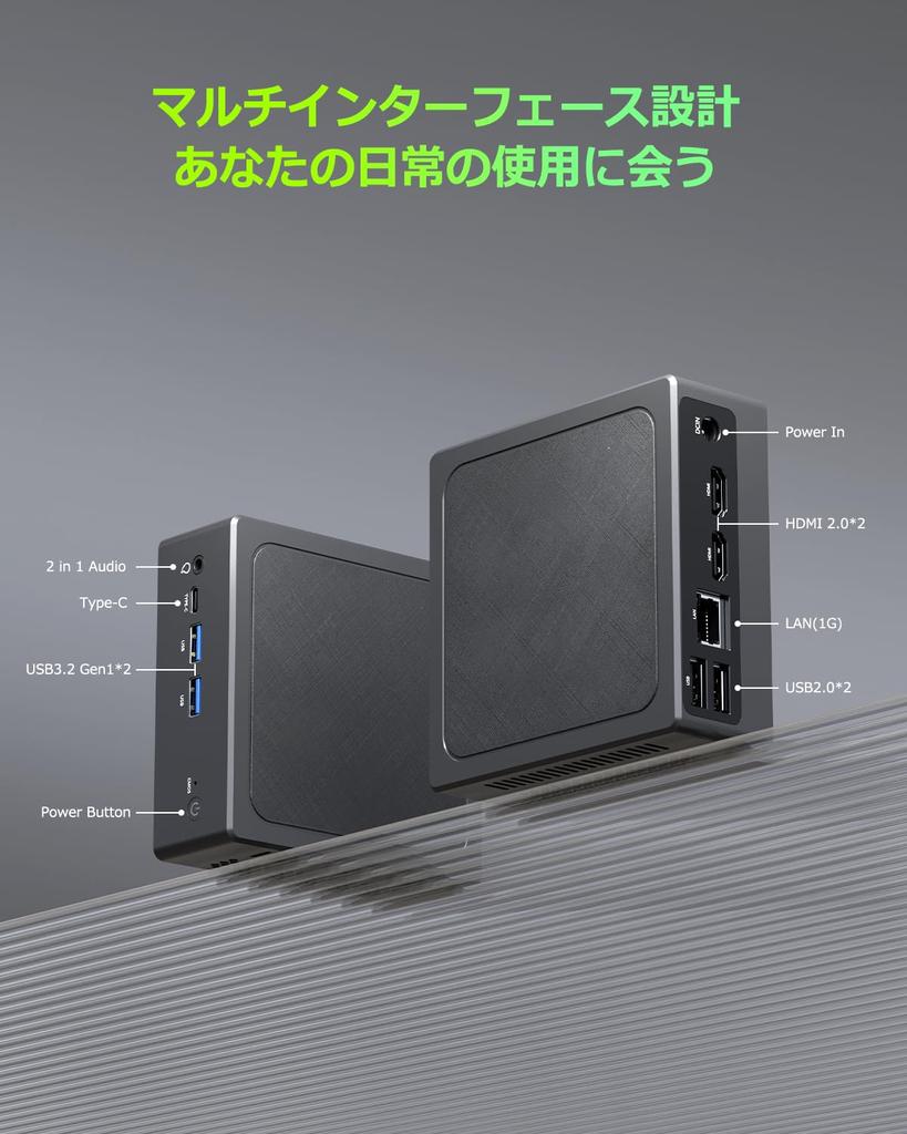 PC N150 YCTipc Latest Mini PC N150 Mini PC 16GB DDR4 512GB NVMe SSD 2 Screens Simultaneous Output 1G Wired LAN Port Included [Mini Debuts] (4C/4T)