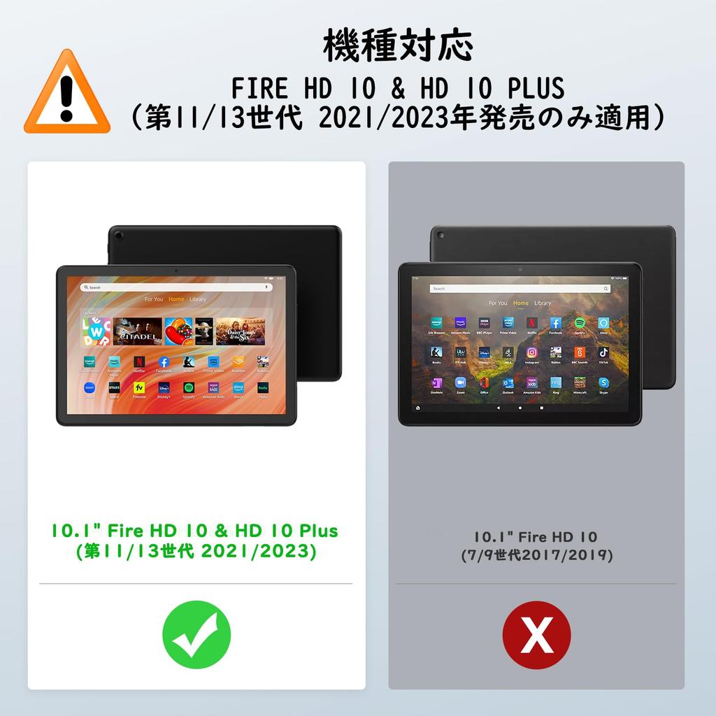 MoKo Fire HD 10 Совместимый с Fire HD 10 10 Plus Защитный чехол с хранением для руки и карандаша Резиновый Коричневый Серый чехол, & (2023/2021, 13-й/11-й