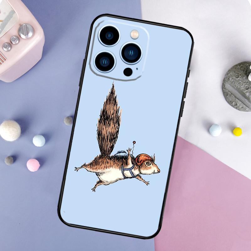 Милый чехол с животным белкой для iPhone 16 15 14 Pro 11 12 13 Pro Max XS X XR Plus 12 13 Mini Мягкая крышка