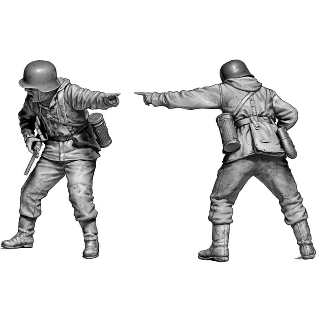 Master Box 1/35 Scale German Wehrmacht Infantry Bastogne Dec 1944 4 Figures Military Plastic Model Kit MB35254