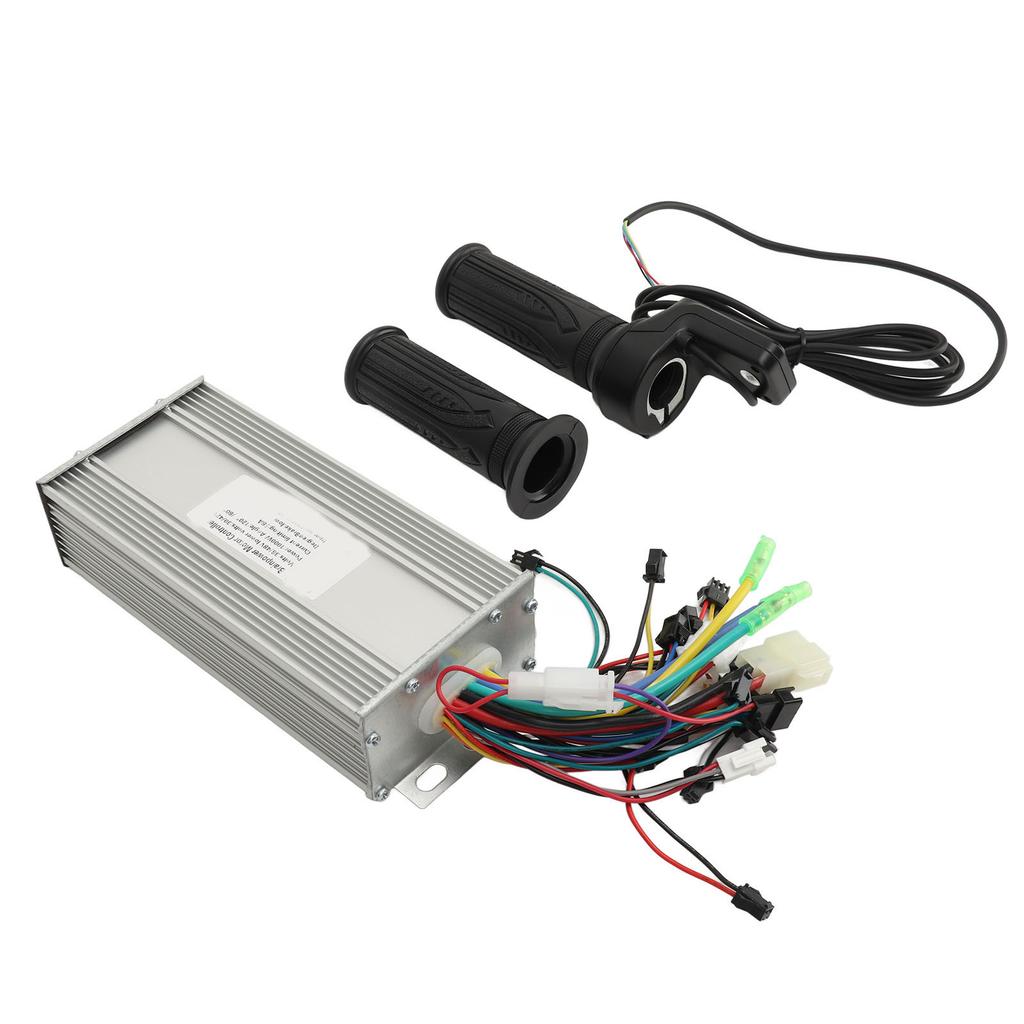 36V 48V 1000W 38A Electric Bike Motor Brushless Controller with 128DX Thumb Throttle Grip LCD Display