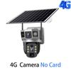4G Солнечная IP-камера 6K 12MP Три экрана 10-кратный зум Уличная видеонаблюдение Автоматическое отслеживание Встроенная батарея Водонепроницаемая охранная камера