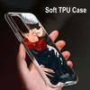 Jujutsu Kaisen Gojo For OPPO Reno7 SE 6 5 Z F 4G 5G Find X2 X3 Neo Lite Pro Plus Transparent Soft Phone Case Coque