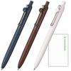 Шариковая ручка на водной основе Mitsubishi Pencil Uni-ball ZENTO Стандартная модель UBN-ZSC Черные чернила + Карточка Loconeko (0.7 Лен Янтарный Индиго)
