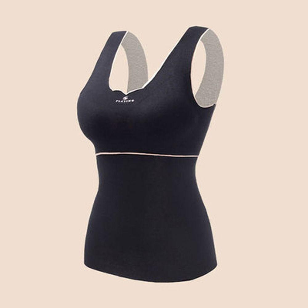 С нагрудной подкладкой латекс тонкий согревающий женский нижнее белье тонкий жилет Dralon жилет термобелье