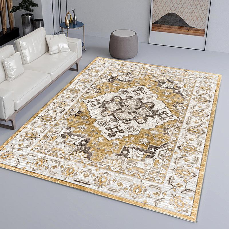 Винтажный ковер для гостиной, ковер для спальни, ковер под журнальный столик в гостиной, бытовой грязеотталкивающий и нескользящий ковер