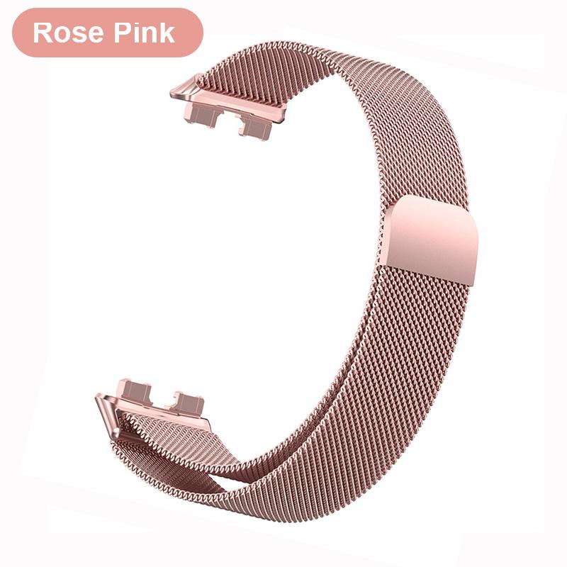 Metal Strap For Huawei Band 8 Bracelet With Protector Case Screen Soft TPU Replacement Milanese Magnetic Loop Huawei Watchband