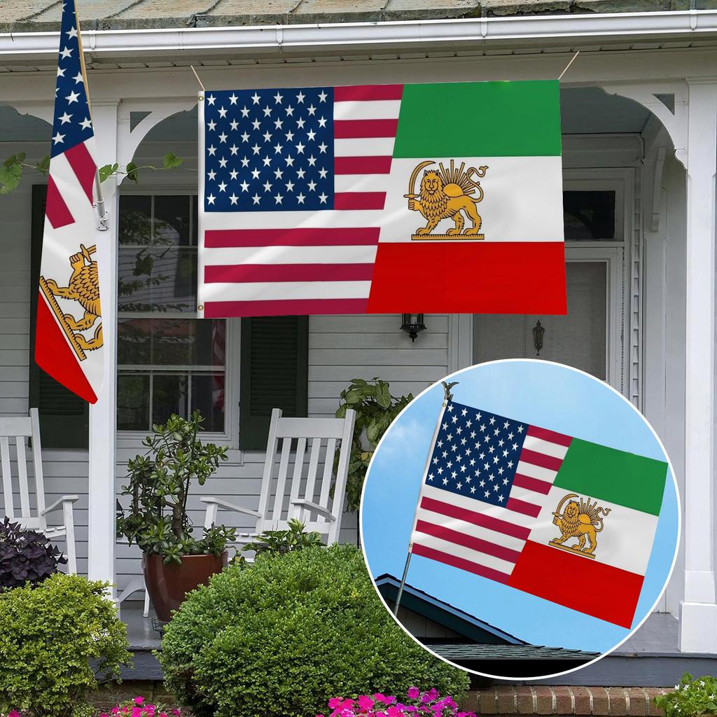 Indoor And Outdoor Use, Polyester Material, Double Stitching, UV , Bright Colors, With Strong Brass Grommets