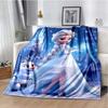 Disney Frozen Elsa Princess Anime Kawaii Blanket for Super Soft Cute Blanket for Travel Bedding Couch Sofa Blanket Birthday Gift#(1)