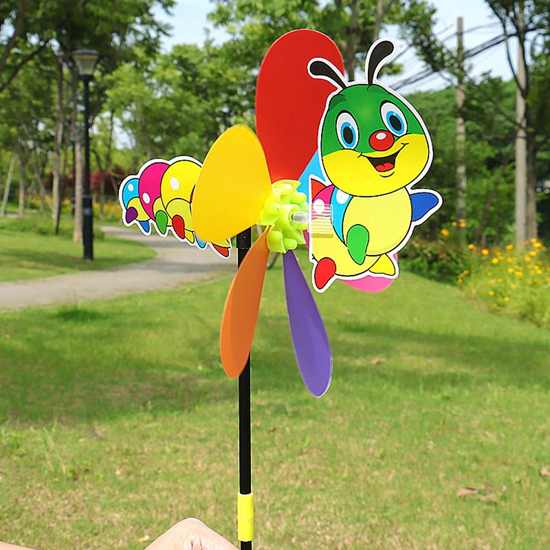 Животное Пчела Шесть Цветов Трехмерная Ветряная Мельница Мультфильм Детские Игрушки Украшения Домашнего Сада Ветряная Вертушка Декор Двора