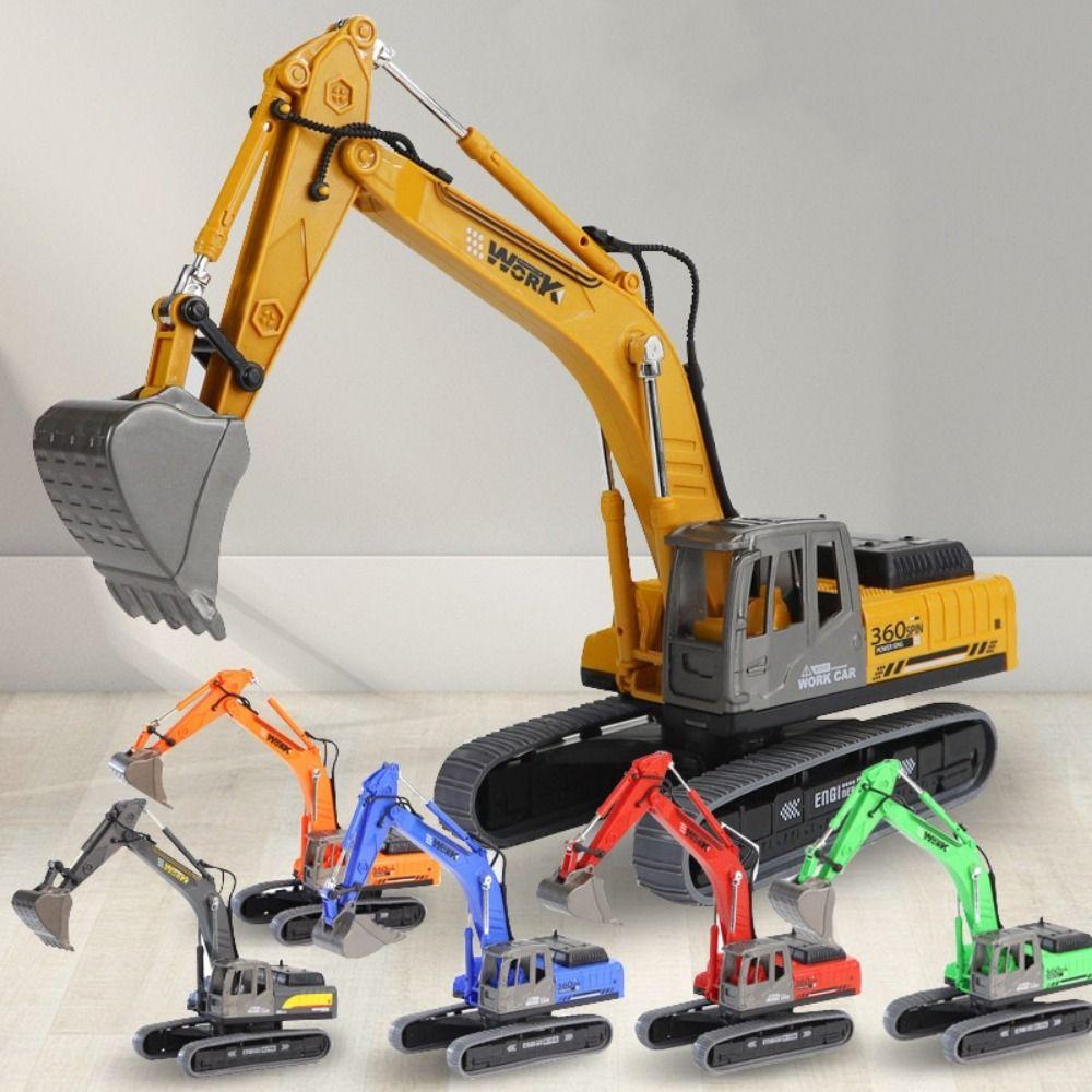 Flexible Joints Excavator Model Toy Rotatable Construction Vehicle Model  Collection