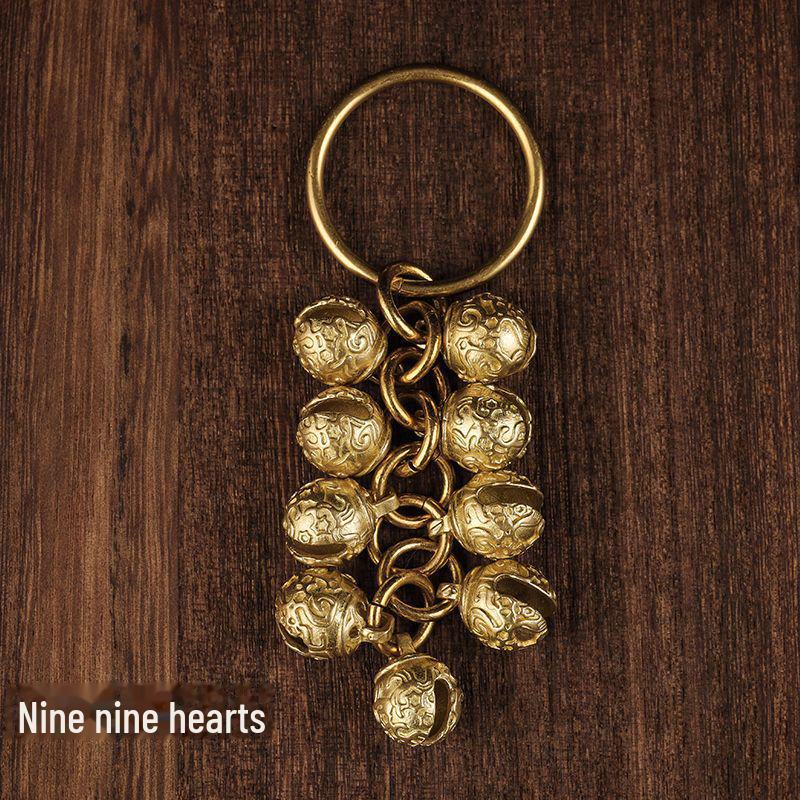 Изготовленный на заказ брелок-подвеска в виде колокольчика из латуни для мужчин и женщин