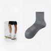 Men's Autumn Thick Cotton Sports Running Antibacterial Deodorant Honeycomb Breathable Tube Socks