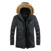 Men's New Hooded Cotton Fur Collar Jacket