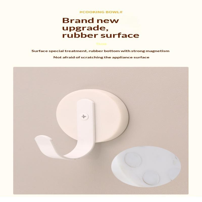 Magnetic Wall Hooks With No Drill Strong Grip And Scratch Free Design Perfect For Home Kitchen Hanging Towels Bags