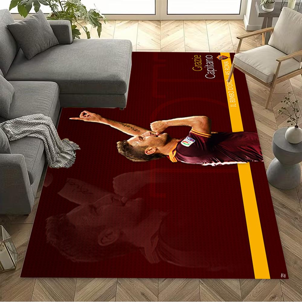 Totti's Legacy: Eternal Floor Rug Office Rug Suitable for Bedrooms Dining Room Foyer Hallway Anti-slip Rug Anime Office Decor Gift for Festivals