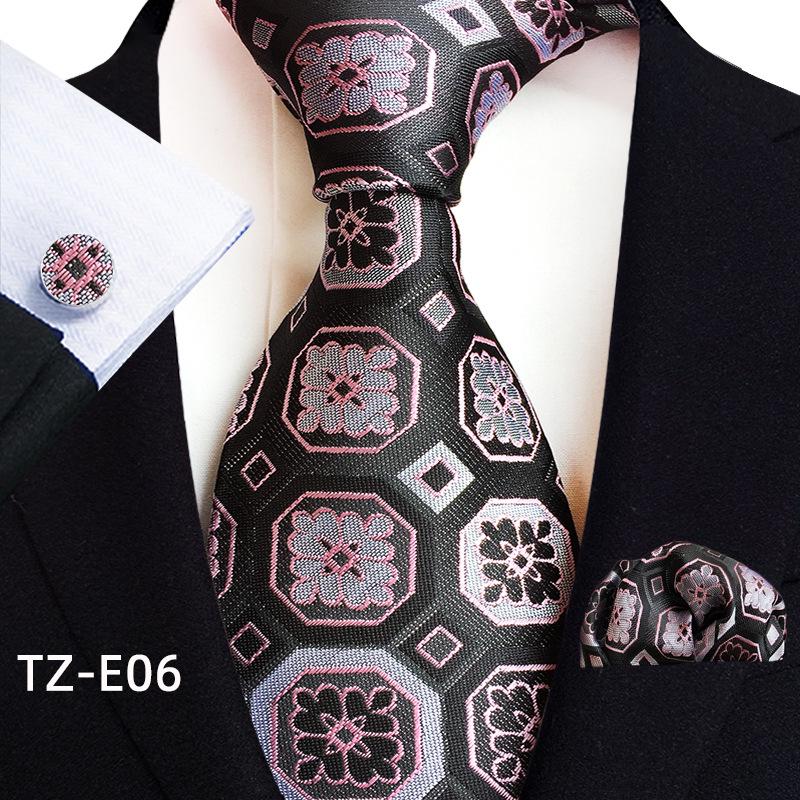 Paisley Waist Flower Men's Tie, Pocket Square, and Cufflinks Set - 2025 Edition