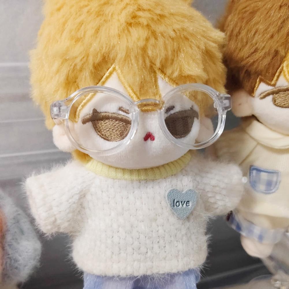 Для 10-сантиметровых хлопковых кукол очки милые пластиковые очки для кукол макарон BJD куклы игрушечные очки аксессуары