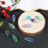 10Pcs Czech Glazed Long Leaves Charms Glass Beads For Jewelry Making DIY Bracelet Necklace Earrings Accessories